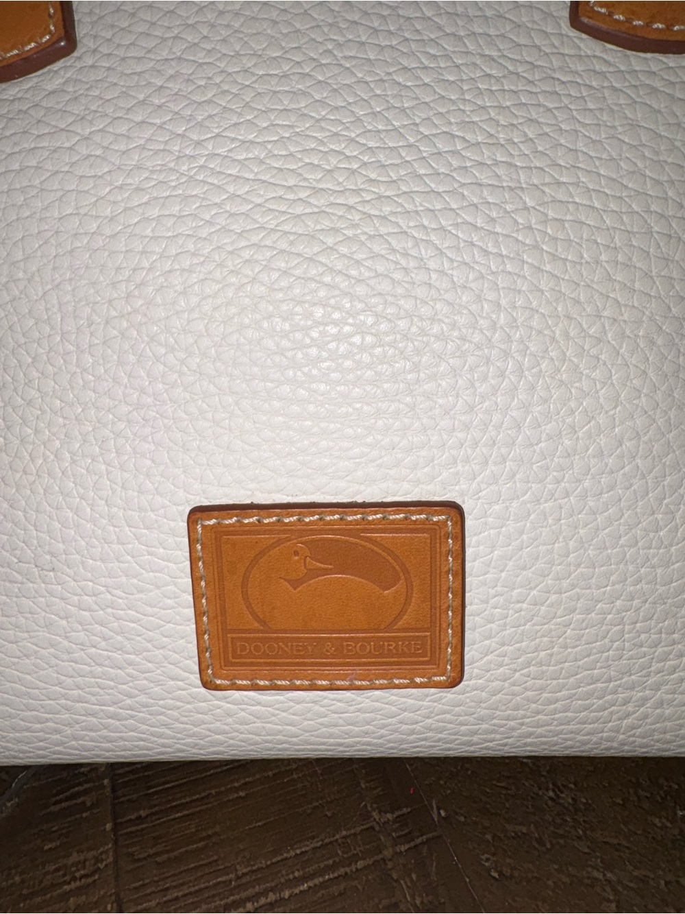 ✨ Dooney & Bourke Pebbled Leather Satchel | Ivory Cream | Tassel Detail | NWOT - Picture 2 of 12